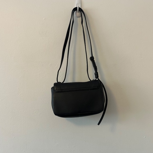 J. Crew Black Leather Mini Crossbody Purse - Picture 4 of 8
